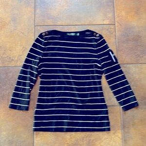 Ralph Lauren Striped Boatneck Top